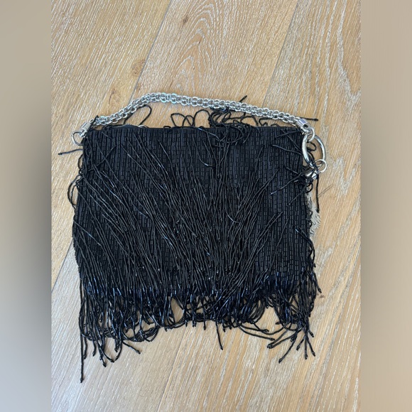 JIMMY CHOO CALLIE BEADED FRINGE BAG - Picture 6 of 8